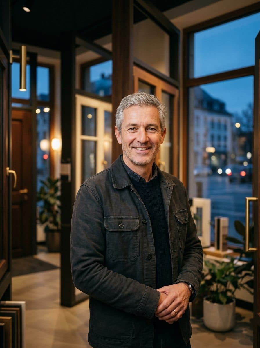 Jean-Marc, fondateur de FensterLux, en lumière chaude